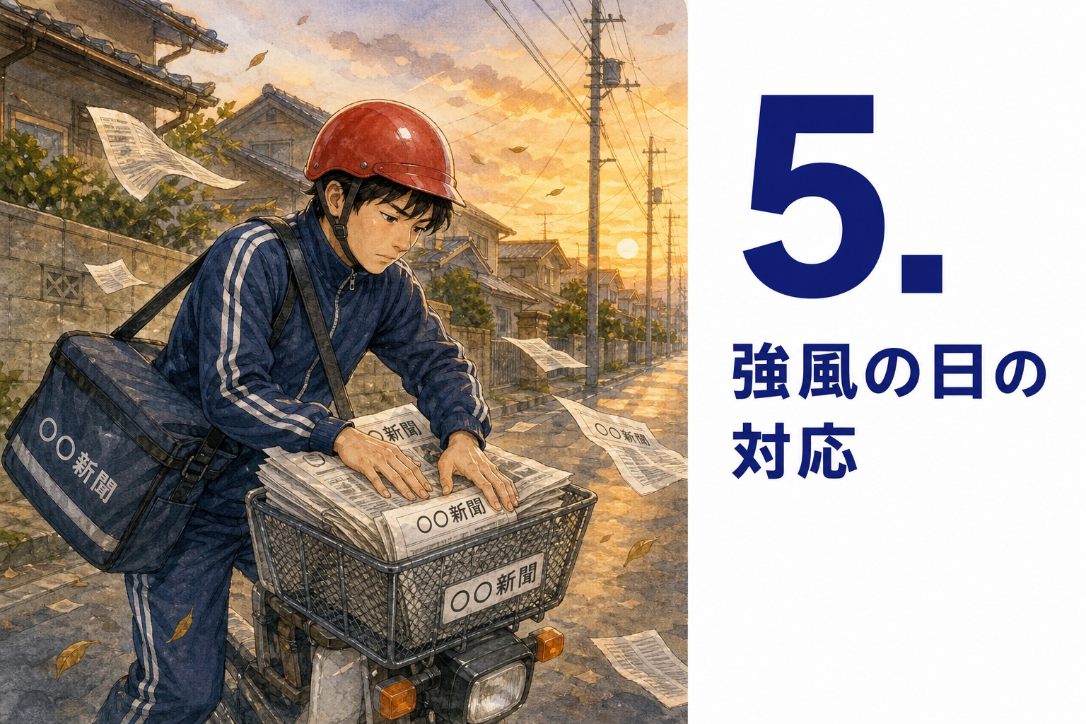 5. 強風の日の対応
