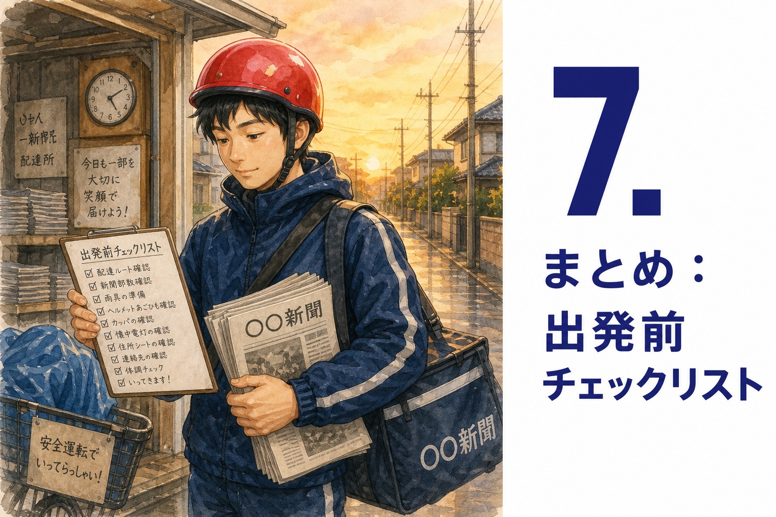 7. まとめ：出発前チェックリスト