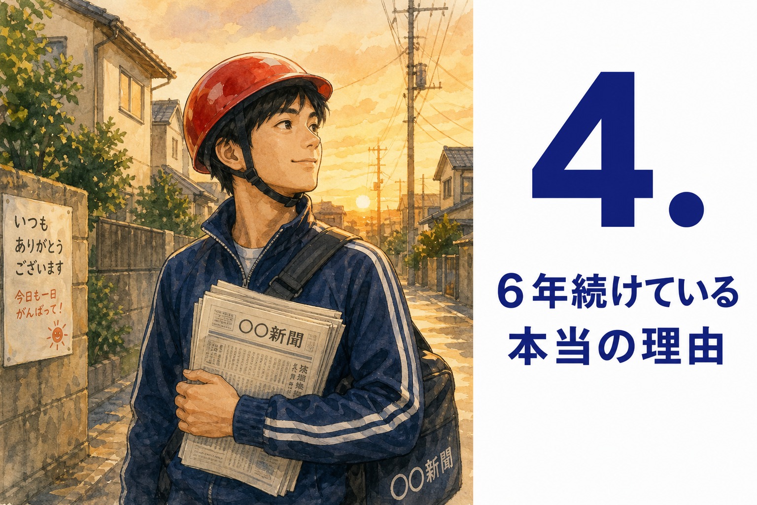 4. 6年続けている本当の理由