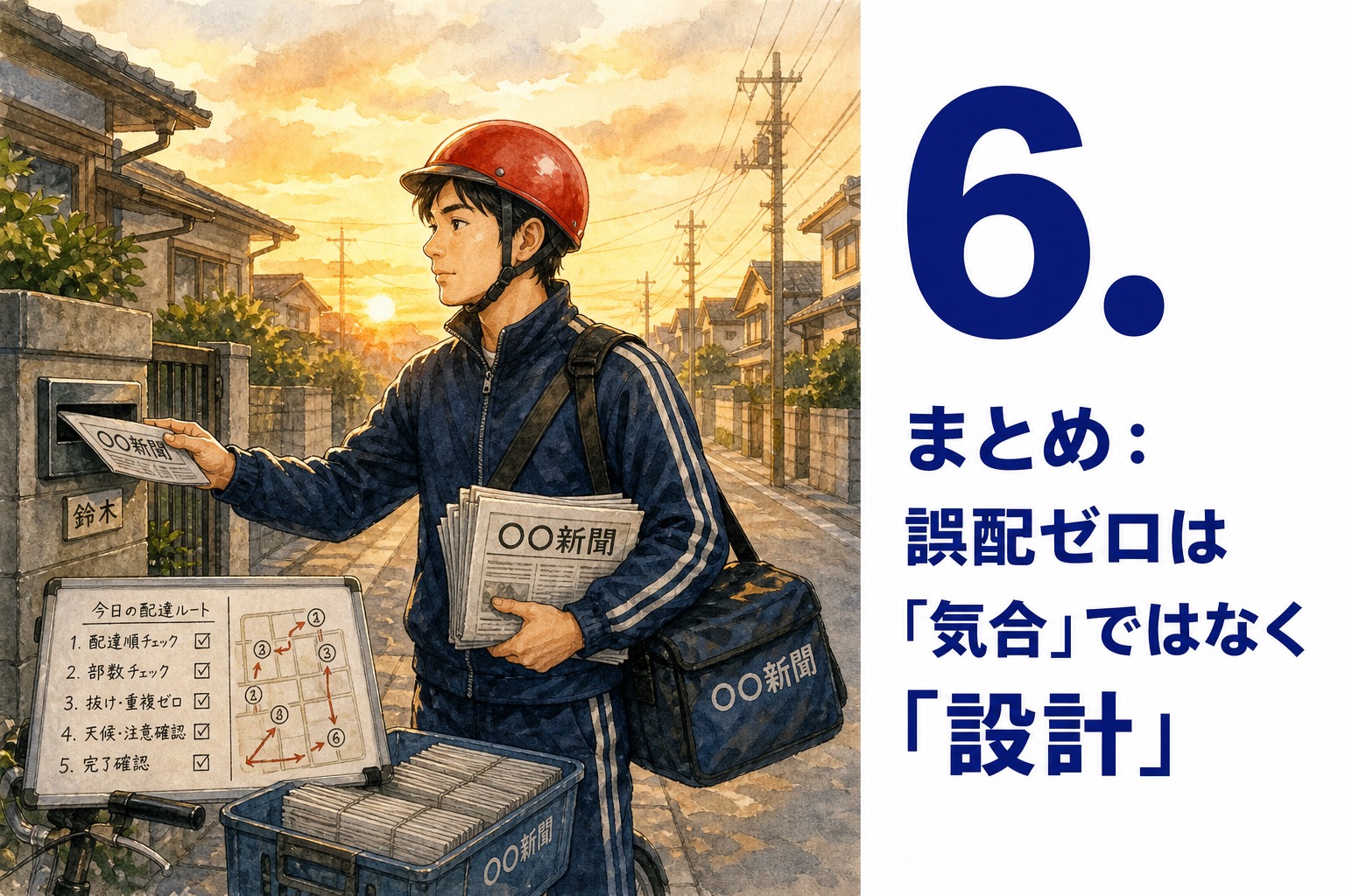 6. まとめ：誤配ゼロは「気合」ではなく「設計」