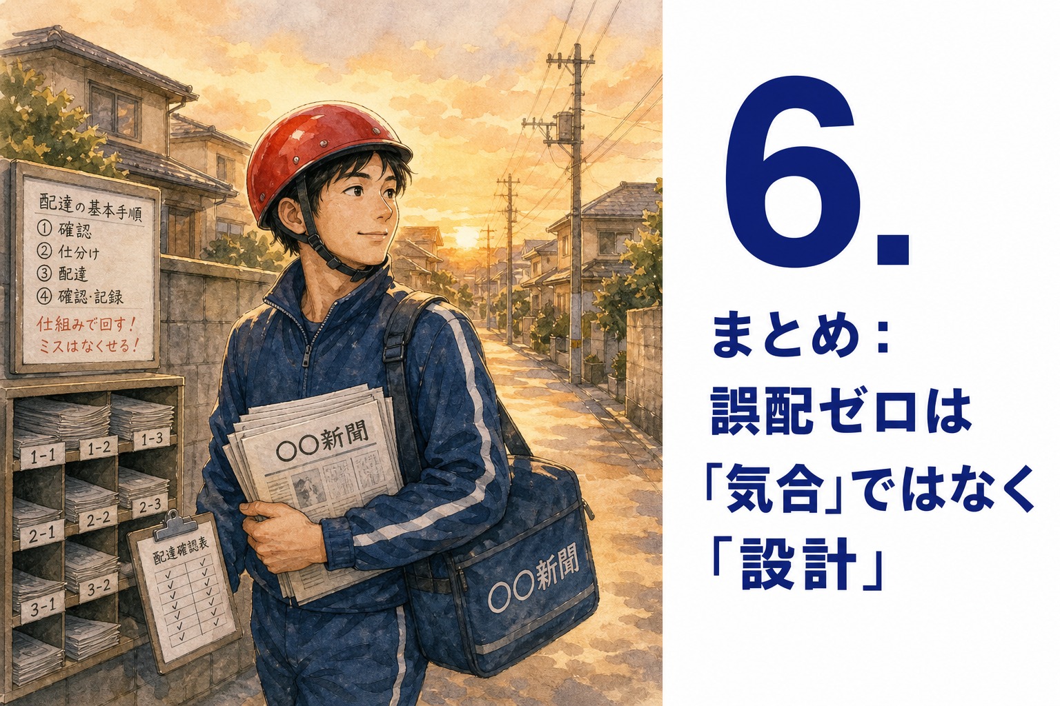 6. まとめ：誤配ゼロは「気合」ではなく「設計」