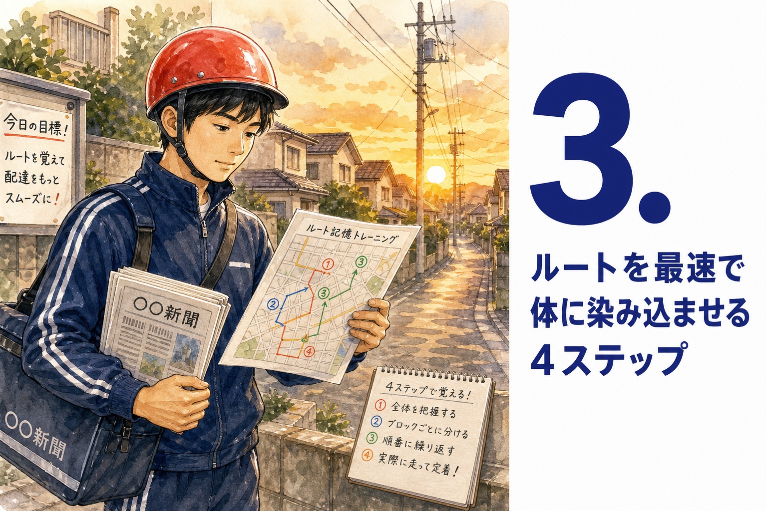 3. ルートを最速で体に染み込ませる4ステップ