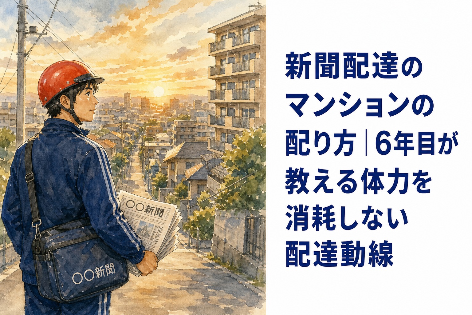 新聞配達のマンションの配り方｜6年目が教える体力を消耗しない配達動線