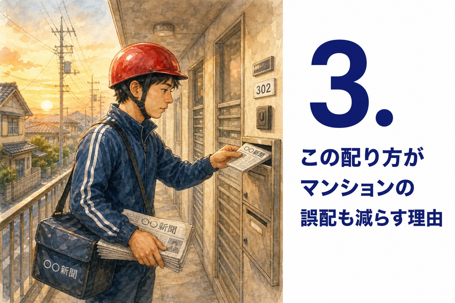 3. この配り方がマンションの誤配も減らす理由