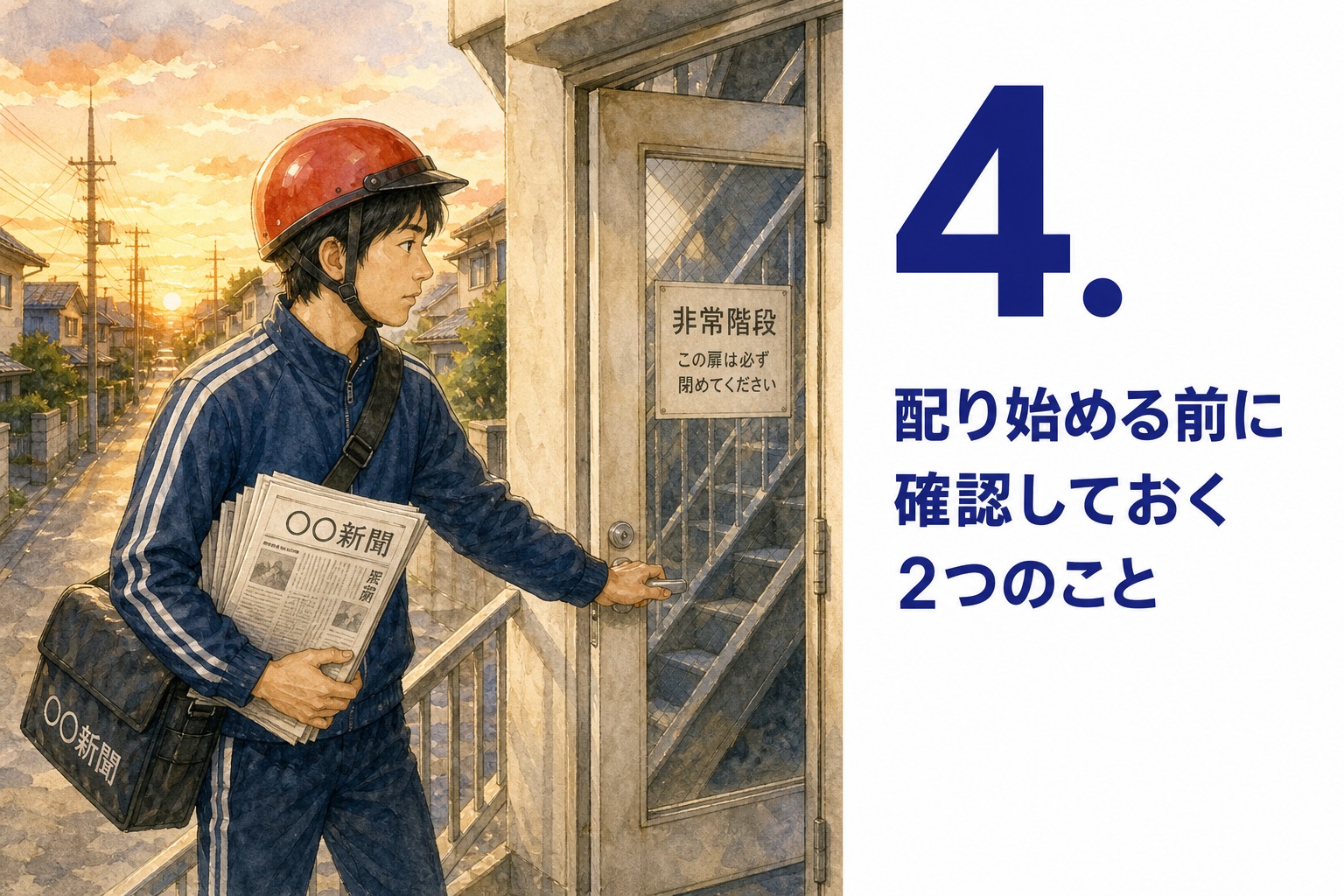4. 配り始める前に確認しておく2つのこと